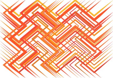 Geometrik yapı, ağ, düz ve açısal kesişen çizgiler. Rastgele seçilmiş ızgara örgüsü. Renkli ORANGE, YELLOW, Kırmızı arkaplan, doku ve desen
