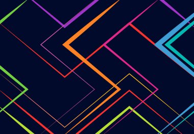 Modern canlı, canlı geometrik yapı, ağ, düz ve açısal kesişen çizgilerin karmaşası. Rastgele seçilmiş ızgara örgüsü. Renkli arkaplan, arkaplan, doku ve desen