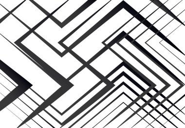 Geometrik yapı, ağ, düz ve açısal kesişen çizgiler. Rastgele seçilmiş ızgara örgüsü. Gri tonlama, siyah ve beyaz doku, kalıp, arkaplan ve arkaplan