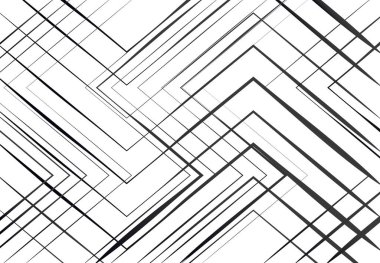 Geometrik yapı, ağ, düz ve açısal kesişen çizgiler. Rastgele seçilmiş ızgara örgüsü. Gri tonlama, siyah ve beyaz doku, kalıp, arkaplan ve arkaplan