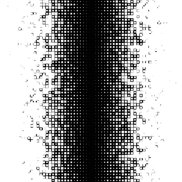 Zufällige Quadrate Blöcke Halbtonige Textur Musterhintergrund — Stockvektor