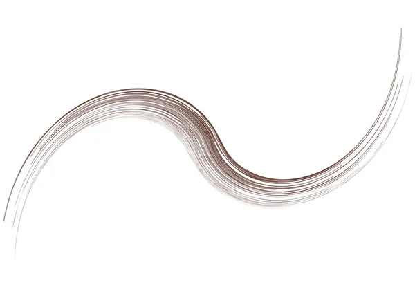 Curva Ruotata Voluta Forma Elica Colorato Elemento Design Spirale Vortice — Vettoriale Stock