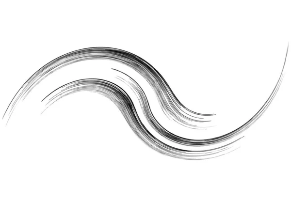 曲线旋转的Volute 螺旋形状 涡旋和涡旋设计元件 循环旋转 卷曲设计 — 图库矢量图片