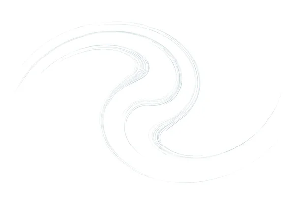 Kurva Roterad Volute Helix Form Färgglada Spiral Virvla Och Virvla — Stock vektor