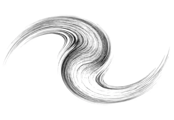 Крива Повернута Вольт Гелікс Форми Спіральний Завихрений Звивистий Елемент Дизайну — стоковий вектор