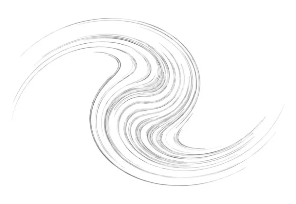 Крива Повернута Вольт Гелікс Форми Спіральний Завихрений Звивистий Елемент Дизайну — стоковий вектор