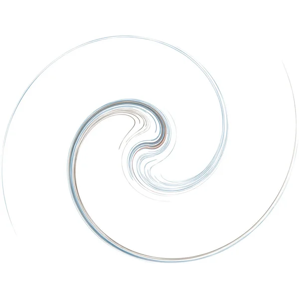 Volumen Girado Curva Forma Hélice Elemento Colorido Diseño Espiral Remolino — Archivo Imágenes Vectoriales