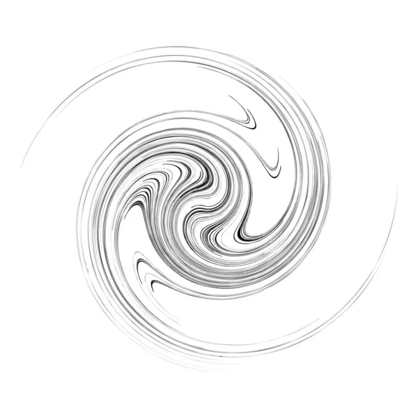 Volute Tournante Courbe Forme Hélix Spirale Tourbillon Tourbillon Élément Conception — Image vectorielle