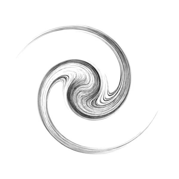 Volute Tournante Courbe Forme Hélix Spirale Tourbillon Tourbillon Élément Conception — Image vectorielle