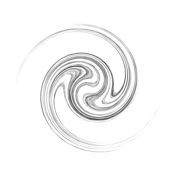 Volute Tournante Courbe Forme Hélix Spirale Tourbillon Tourbillon Élément Conception — Image vectorielle