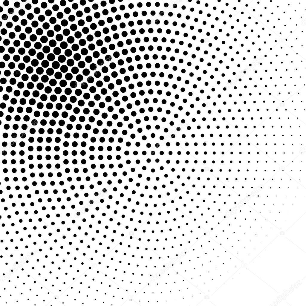 Circle halftone, screentone vector illustrations. Dots, dotted, speckles vector illustration