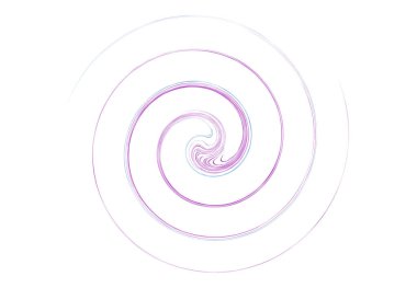 Curve rotated Volute, Helix shape. Colorful Spiral, swirl and twirl design element. Cyclic Rotation, curl design. Vector clipart