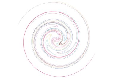 Virajlı Volute, Helix şeklinde. Renkli sarmal, girdap ve dönme tasarım elementi. Döngüsel dönüş, kıvrım tasarımı. Vektör