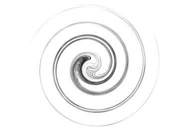 Virajlı Volute, Helix şeklinde. Spiral, girdap ve dönme tasarım elementi. Döngüsel dönüş, kıvrım tasarımı. Vektör