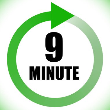 Numaralar, rakamlar, çevirme illüstrasyonu. Zaman, süre ve zaman kavramı simgesi. Geri dönüş zamanı (TAT) simgesi. Geri sayım, geri sayım vektörü