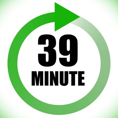 Numaralar, rakamlar, çevirme illüstrasyonu. Zaman, süre ve zaman kavramı simgesi. Geri dönüş zamanı (TAT) simgesi. Geri sayım, geri sayım vektörü