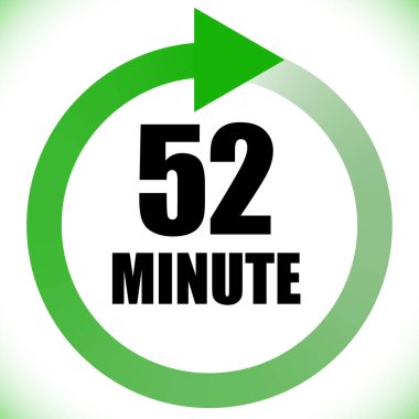 Numaralar, rakamlar, çevirme illüstrasyonu. Zaman, süre ve zaman kavramı simgesi. Geri dönüş zamanı (TAT) simgesi. Geri sayım, geri sayım vektörü