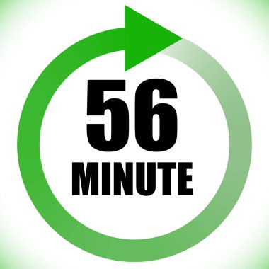 Numaralar, rakamlar, çevirme illüstrasyonu. Zaman, süre ve zaman kavramı simgesi. Geri dönüş zamanı (TAT) simgesi. Geri sayım, geri sayım vektörü