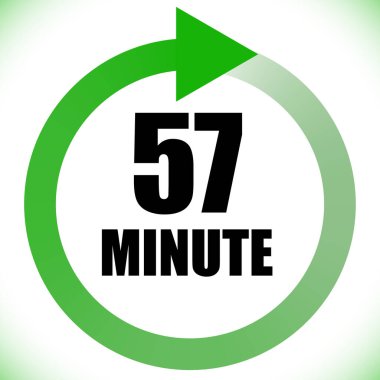 Numaralar, rakamlar, çevirme illüstrasyonu. Zaman, süre ve zaman kavramı simgesi. Geri dönüş zamanı (TAT) simgesi. Geri sayım, geri sayım vektörü