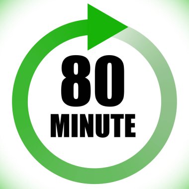 Numaralar, rakamlar, çevirme illüstrasyonu. Zaman, süre ve zaman kavramı simgesi. Geri dönüş zamanı (TAT) simgesi. Geri sayım, geri sayım vektörü