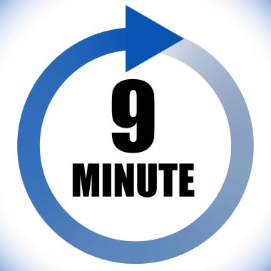 Numaralar, rakamlar, çevirme illüstrasyonu. Zaman, süre ve zaman kavramı simgesi. Geri dönüş zamanı (TAT) simgesi. Geri sayım, geri sayım vektörü