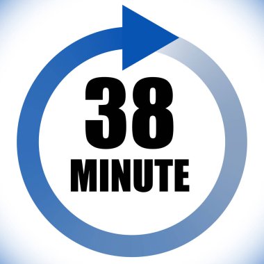 Numaralar, rakamlar, çevirme illüstrasyonu. Zaman, süre ve zaman kavramı simgesi. Geri dönüş zamanı (TAT) simgesi. Geri sayım, geri sayım vektörü