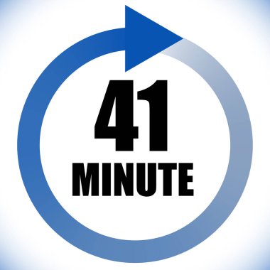 Numaralar, rakamlar, çevirme illüstrasyonu. Zaman, süre ve zaman kavramı simgesi. Geri dönüş zamanı (TAT) simgesi. Geri sayım, geri sayım vektörü