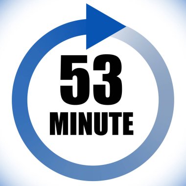 Numaralar, rakamlar, çevirme illüstrasyonu. Zaman, süre ve zaman kavramı simgesi. Geri dönüş zamanı (TAT) simgesi. Geri sayım, geri sayım vektörü