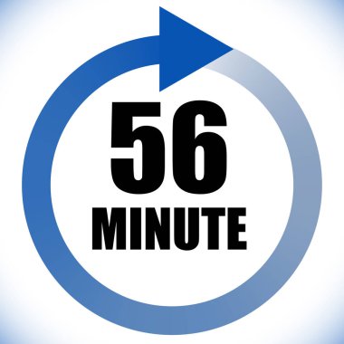 Numaralar, rakamlar, çevirme illüstrasyonu. Zaman, süre ve zaman kavramı simgesi. Geri dönüş zamanı (TAT) simgesi. Geri sayım, geri sayım vektörü