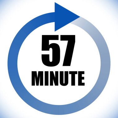 Numaralar, rakamlar, çevirme illüstrasyonu. Zaman, süre ve zaman kavramı simgesi. Geri dönüş zamanı (TAT) simgesi. Geri sayım, geri sayım vektörü