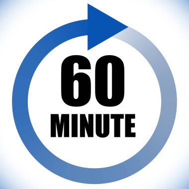 Numaralar, rakamlar, çevirme illüstrasyonu. Zaman, süre ve zaman kavramı simgesi. Geri dönüş zamanı (TAT) simgesi. Geri sayım, geri sayım vektörü