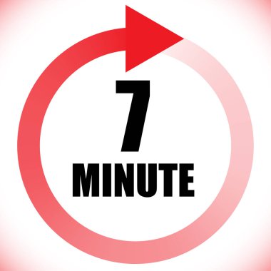 Numaralar, rakamlar, çevirme illüstrasyonu. Zaman, süre ve zaman kavramı simgesi. Geri dönüş zamanı (TAT) simgesi. Geri sayım, geri sayım vektörü