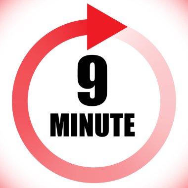 Numaralar, rakamlar, çevirme illüstrasyonu. Zaman, süre ve zaman kavramı simgesi. Geri dönüş zamanı (TAT) simgesi. Geri sayım, geri sayım vektörü