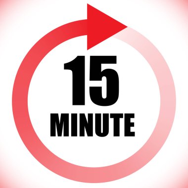 Numaralar, rakamlar, çevirme illüstrasyonu. Zaman, süre ve zaman kavramı simgesi. Geri dönüş zamanı (TAT) simgesi. Geri sayım, geri sayım vektörü