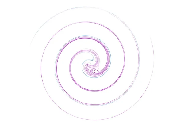 Kurva Roterad Volute Helix Form Färgglada Spiral Virvla Och Virvla — Stock vektor