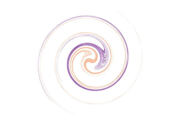 Volute Tournante Courbe Forme Hélix Spirale Colorée Tourbillon Tourbillon Élément — Image vectorielle