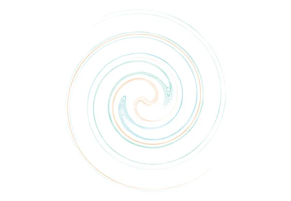 Volumen Girado Curva Forma Hélice Elemento Colorido Diseño Espiral Remolino — Vector de stock