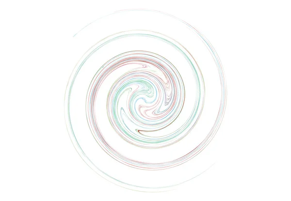 Volumen Girado Curva Forma Hélice Elemento Colorido Diseño Espiral Remolino — Vector de stock