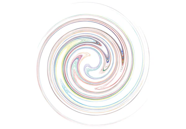 Volute Tournante Courbe Forme Hélix Spirale Colorée Tourbillon Tourbillon Élément — Image vectorielle