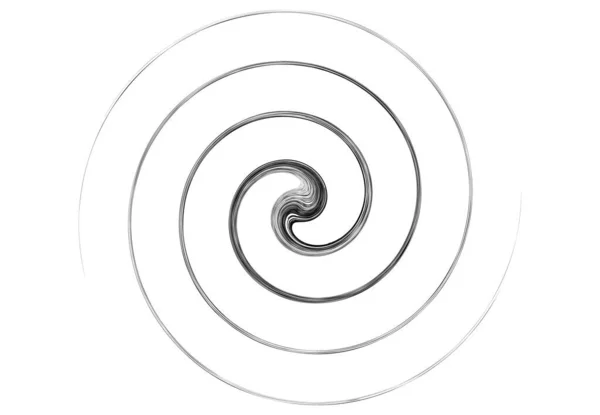 Volumen Girado Curva Forma Hélice Elemento Diseño Espiral Giratorio Giratorio — Vector de stock