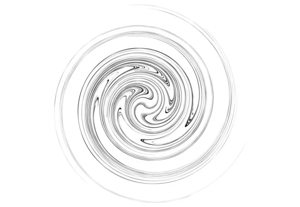 Kurva Roterad Volute Helix Form Spiral Virvla Och Virvla Designelement — Stock vektor