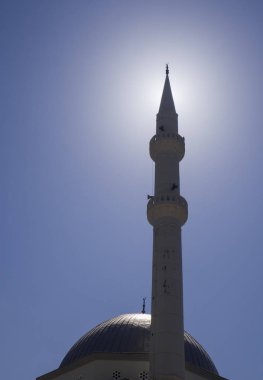Islam mosk silhuette güneşte