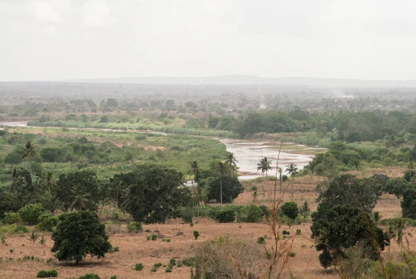 Kenia Tsavo East National Park Rzeka — Zdjęcie stockowe