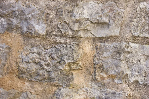 Fragmento Mampostería Piedra Muralla Medieval —  Fotos de Stock