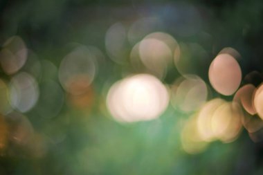 yeşil bir arka plan üzerinde bokeh daireler