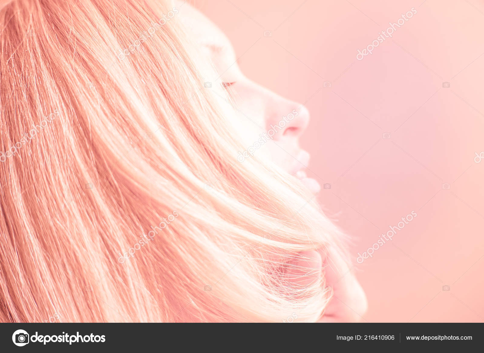 Pastel Pink Highlights Blonde Hair Girl Pink Hair Pink Pastel