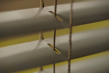 Pencerelerdeki metal panjurlar. Görüntüyü kapat