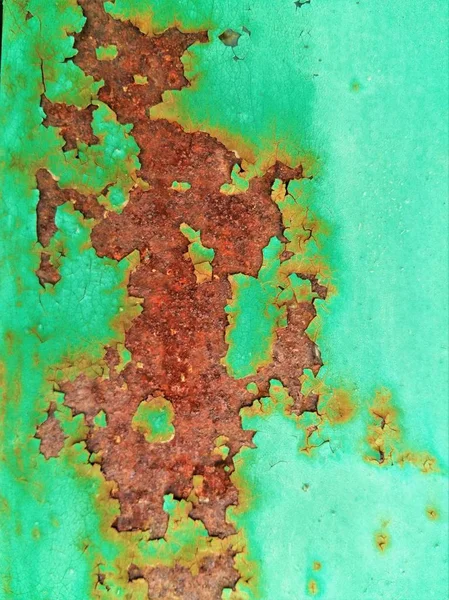 Green rusty metal texture background.