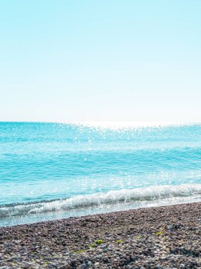 Çakıl Plajı, Karadeniz ve mavi gökyüzü 