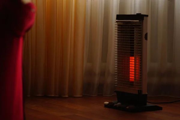 Vintage elektrikli ısıtıcı Ugolek yanan lamba çubuk ile
